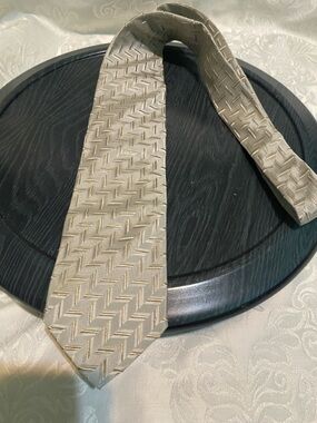 Hugo Boss Silk Tie Textured Light Beige Men's Tie